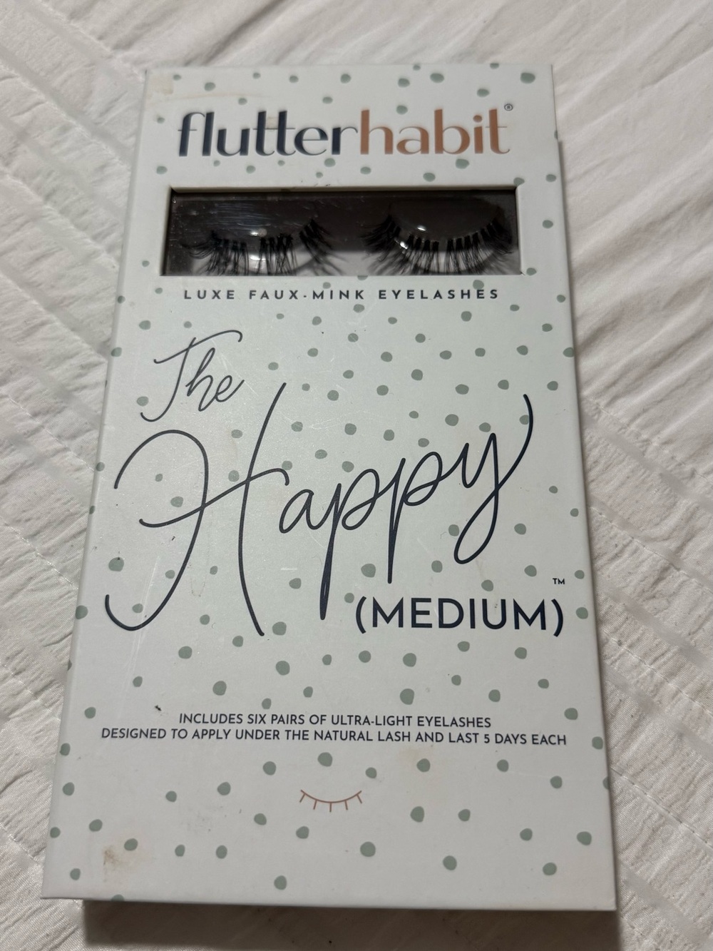 flutterhabit The Happy Medium Luxe Faux-Mink Eyelashes — Black